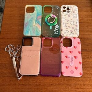 BUNDLE - (6) iPhone 14 Pro Max cases
